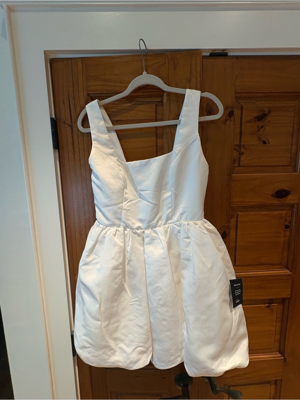 LuLus brand NWT White Satin Party Dress